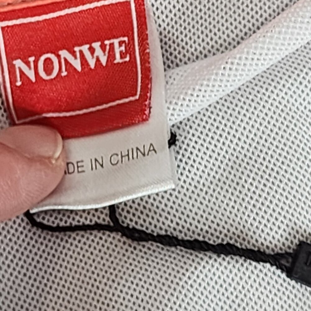 Nonwe Greige Peach Sea Green Poly Span Mesh Lined Pocket Swim Board Shorts Sz 36 - Picture 14 of 16